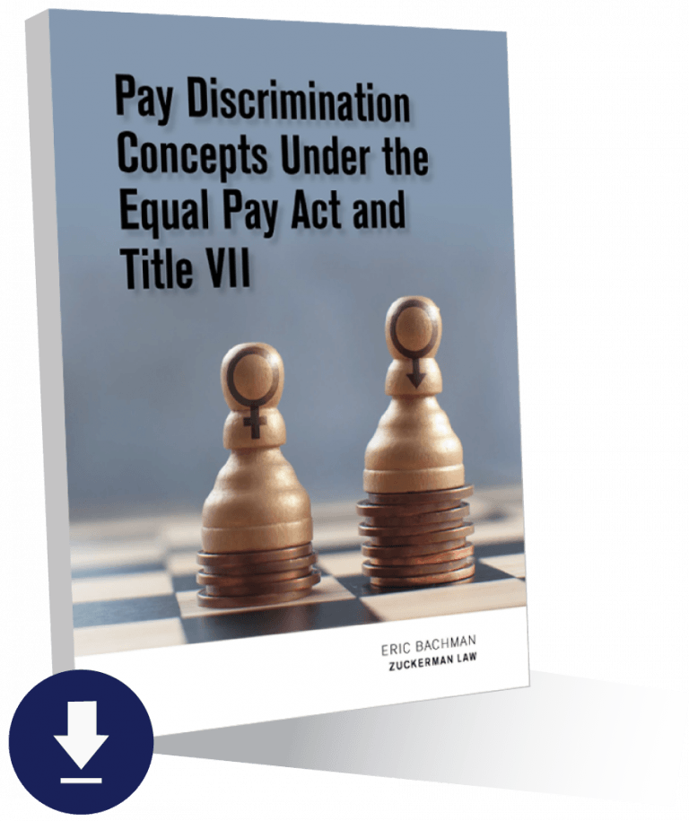 Gender Discrimination Attorney Publishes Guide To The Equal Pay Act Zuckerman Law 6708